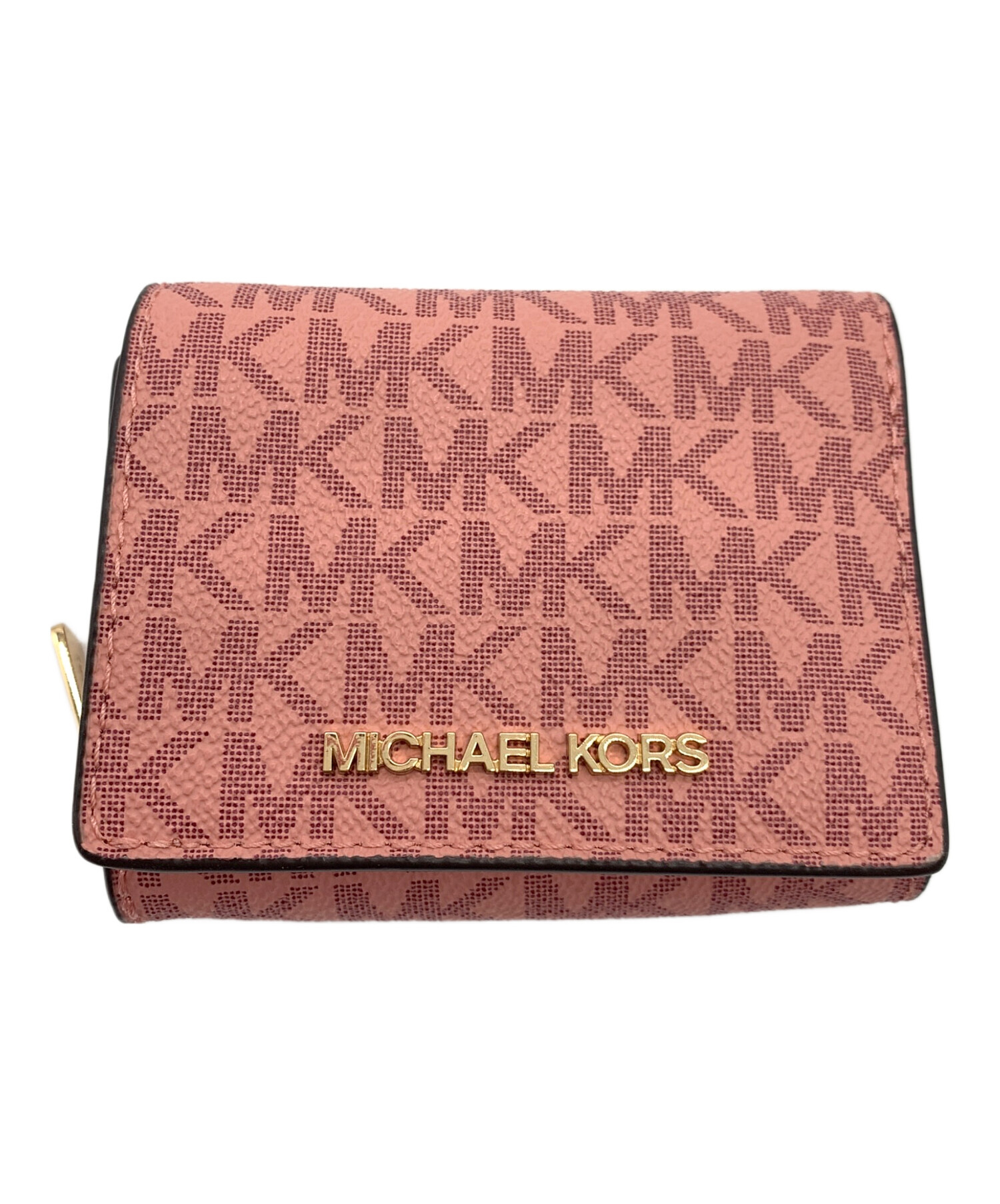 中古・古着通販】MICHAEL KORS (マイケル・コース) 3つ折り財布 ピンク