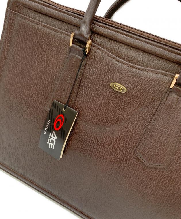 ACEエース　レザー ビジネスバッグ ブラウン 中古・古着通販】ACE (エース) ビジネスバッグ ブラウン｜ブランド