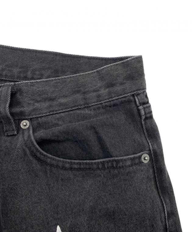 中古・古着通販】OBEY (オベイ) プリントデニムパンツ ブラック サイズ