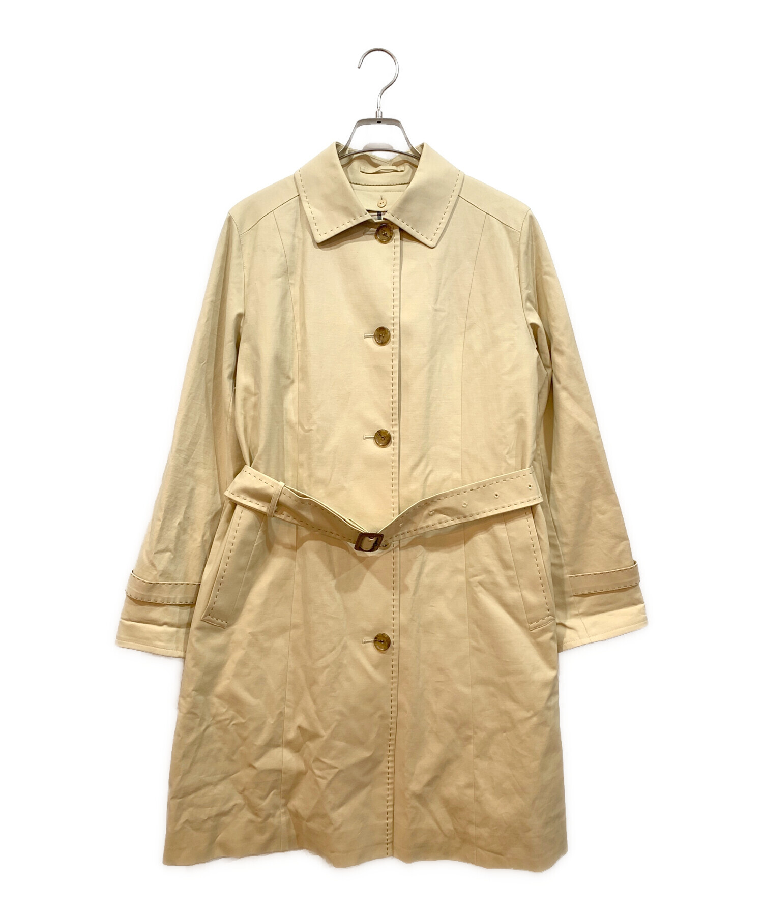 Burberry ベージュ ステンカラーコート タグ付未使用　11ar 中古・古着通販】BURBERRY (バーバリー) ステンカラーコート ベージュ