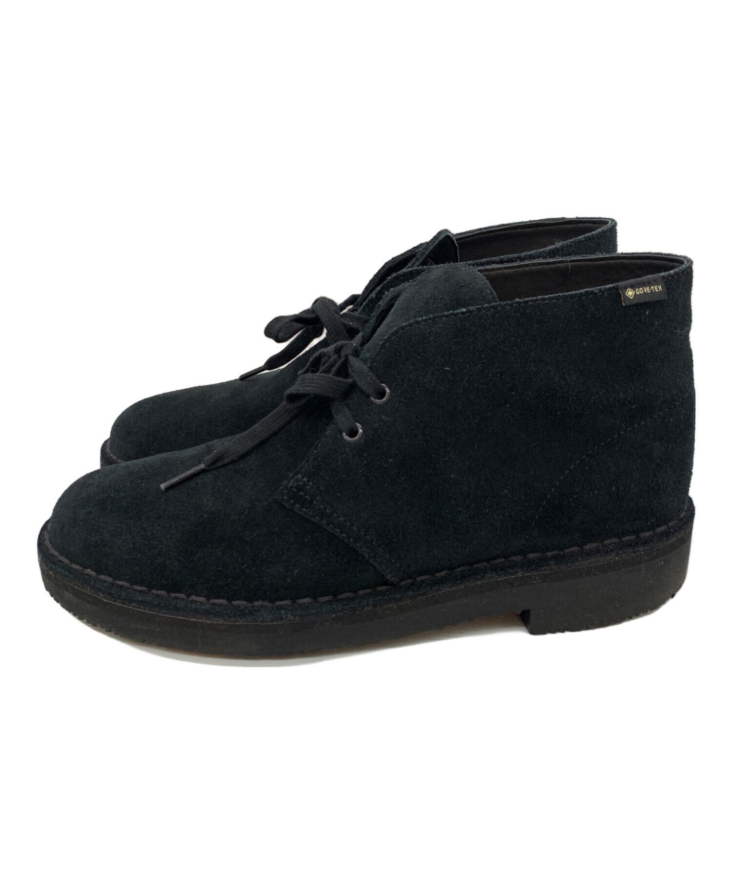Clarks クラークス デザートブーツ 黒 US8 26cm ストーンウオッシュ 