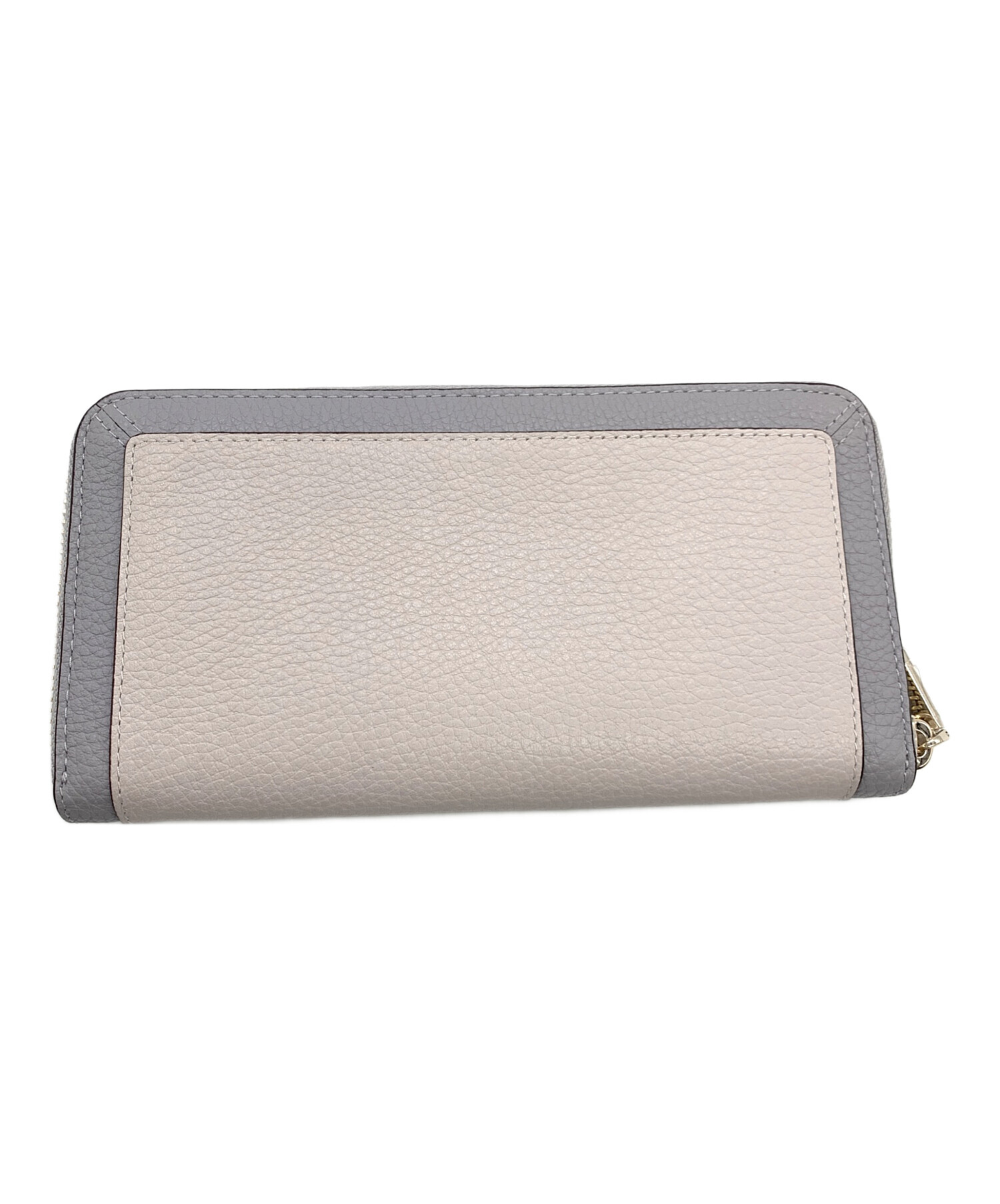 中古・古着通販】Kate Spade (ケイトスペード) 長財布 グレー×ベージュ 
