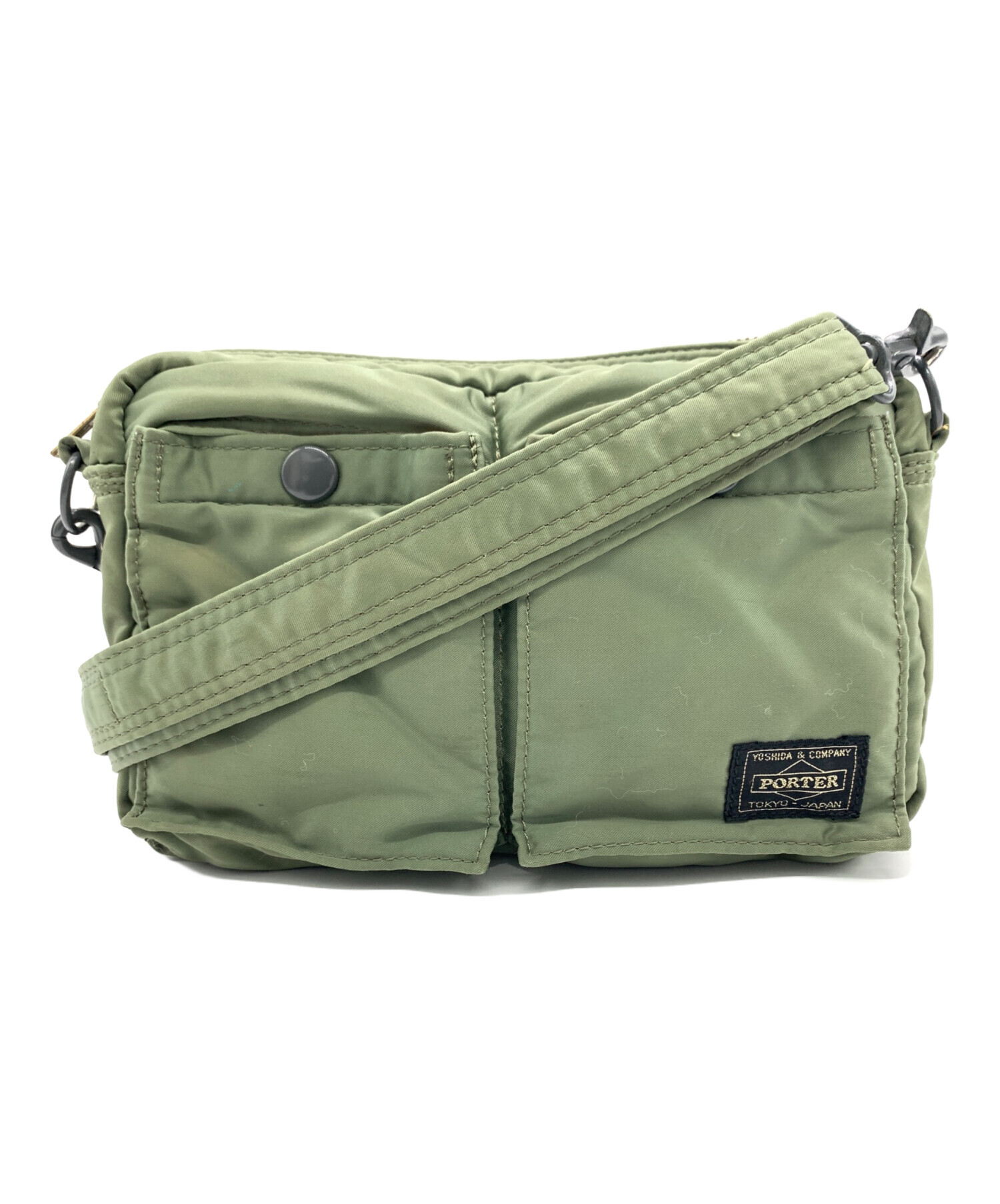 Porter ビンテージグリーンショルダーベルト無し 中古・古着通販】PORTER (ポーター) ショルダーバッグ グリーン