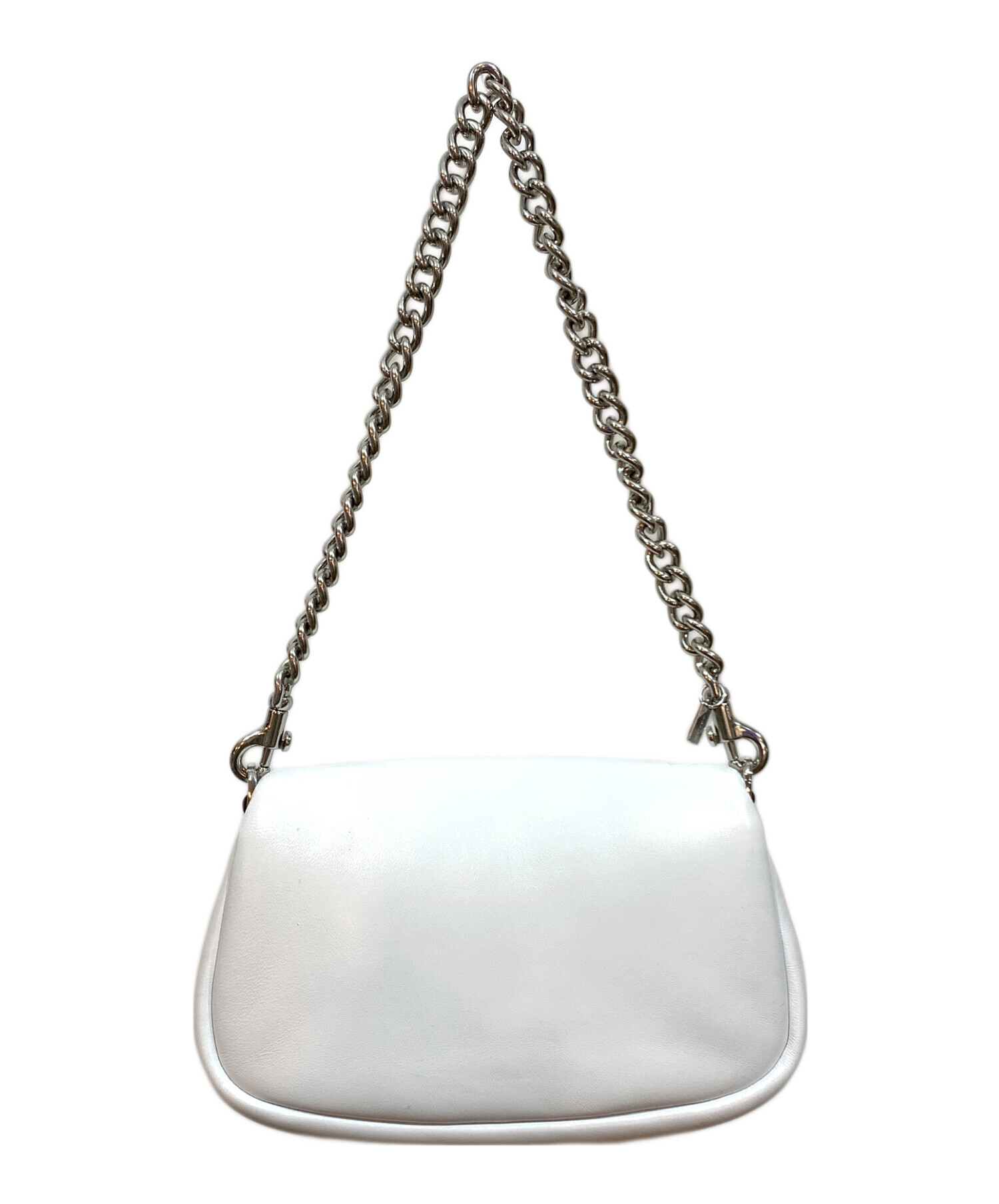 TORY BURCH/トリーバーチ レザー　チェーンショルダーバッグ　ホワイト TORY BURCH(トリーバーチ) チェーンショルダーバッグ 斜め掛け 白