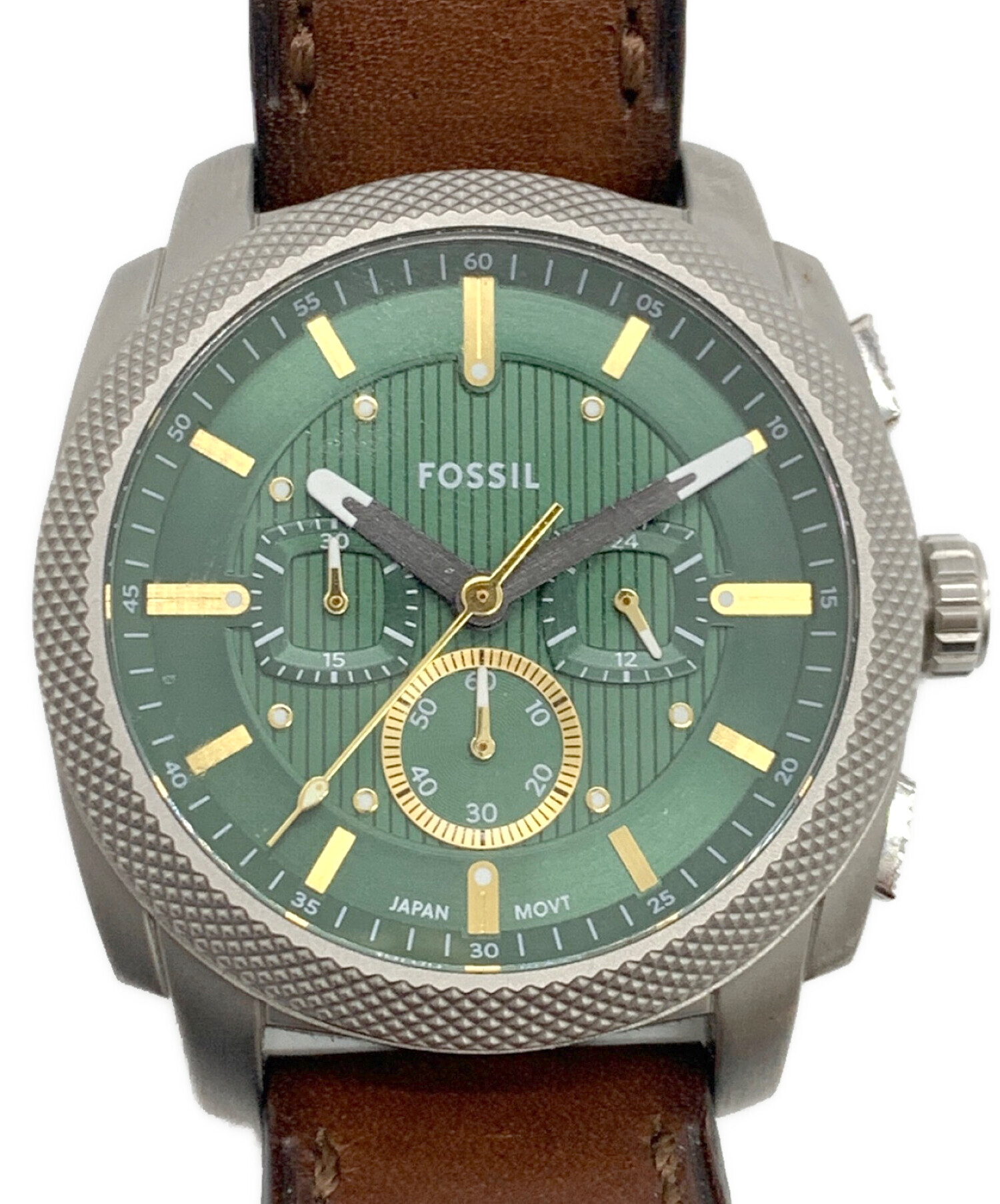 中古・古着通販】FOSSIL (フォッシル) クロノグラフ ブラウンレザー 