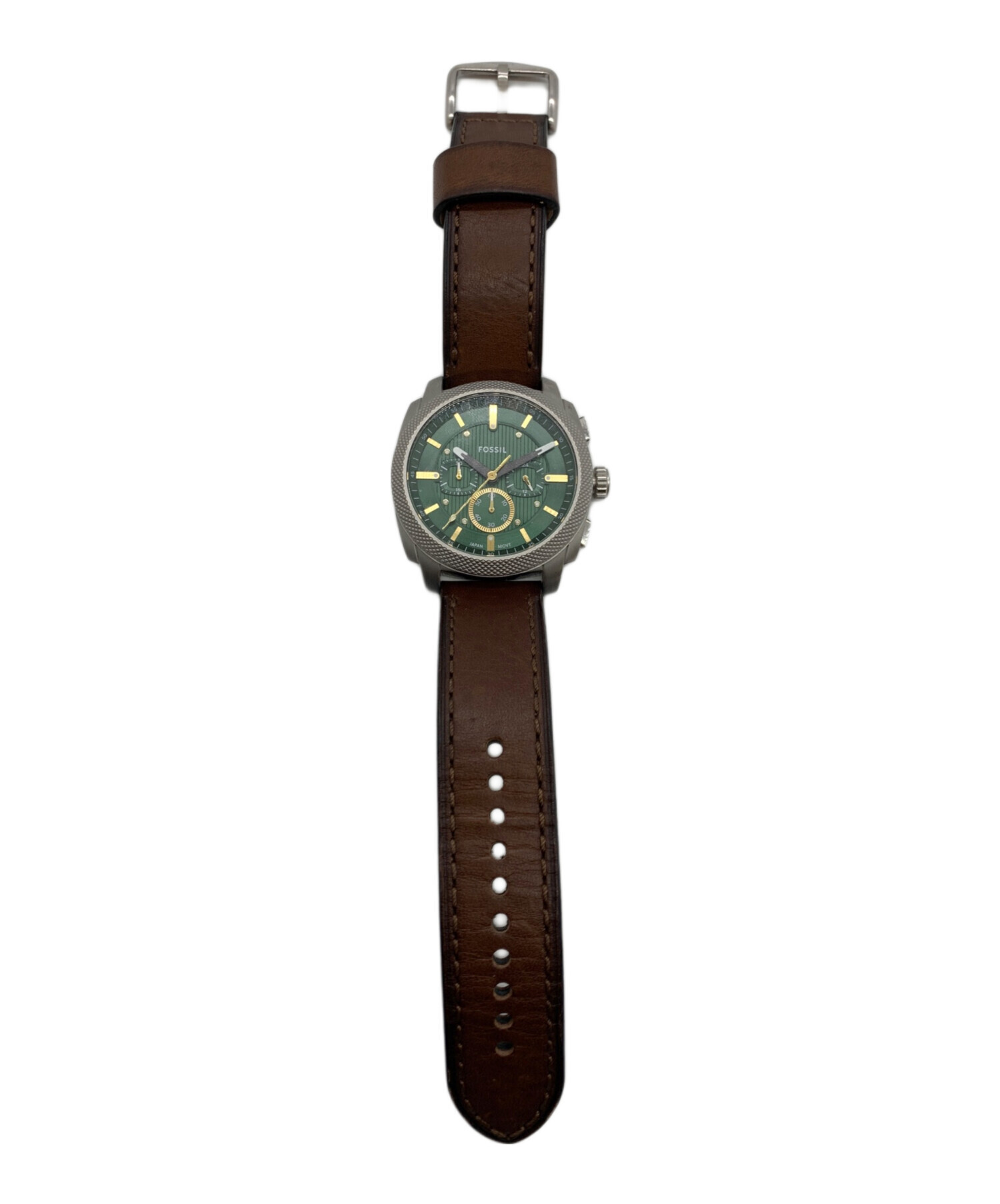 中古・古着通販】FOSSIL (フォッシル) クロノグラフ ブラウンレザー 
