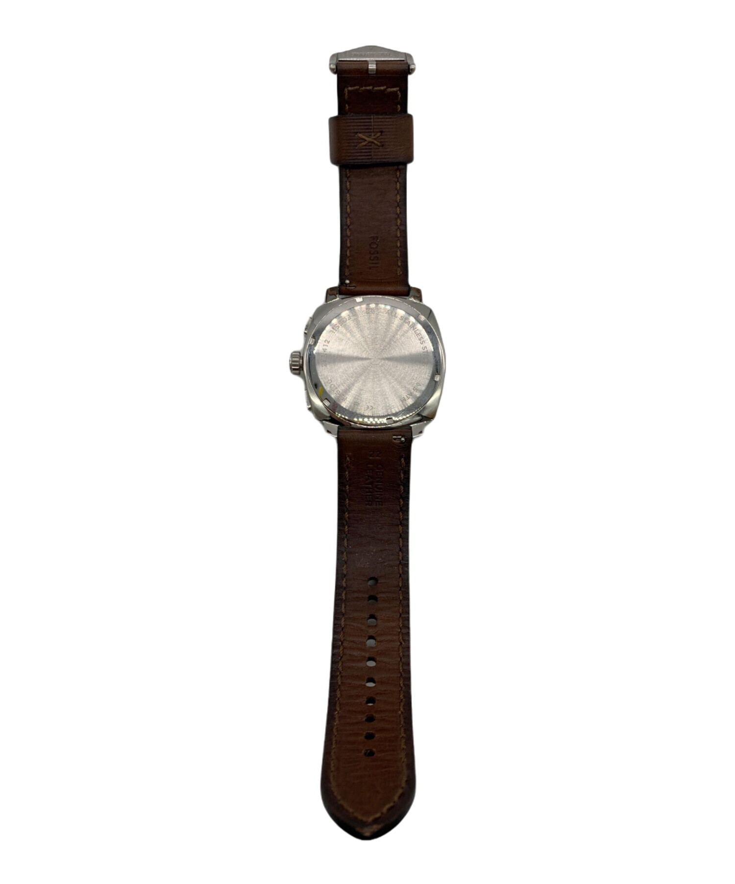 中古・古着通販】FOSSIL (フォッシル) クロノグラフ ブラウンレザー 