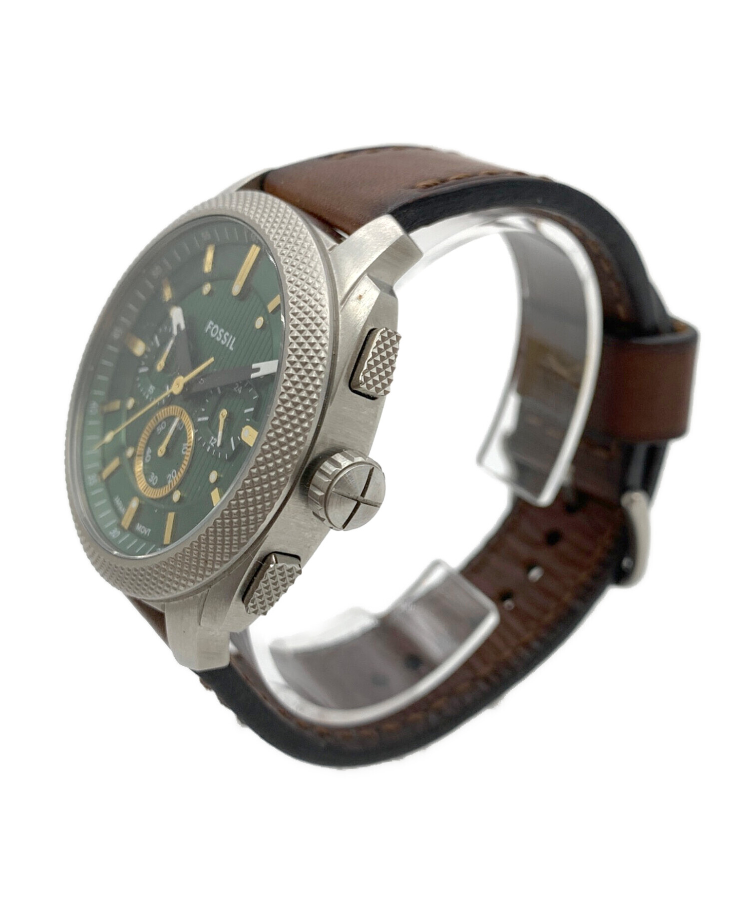 中古・古着通販】FOSSIL (フォッシル) クロノグラフ ブラウンレザー 