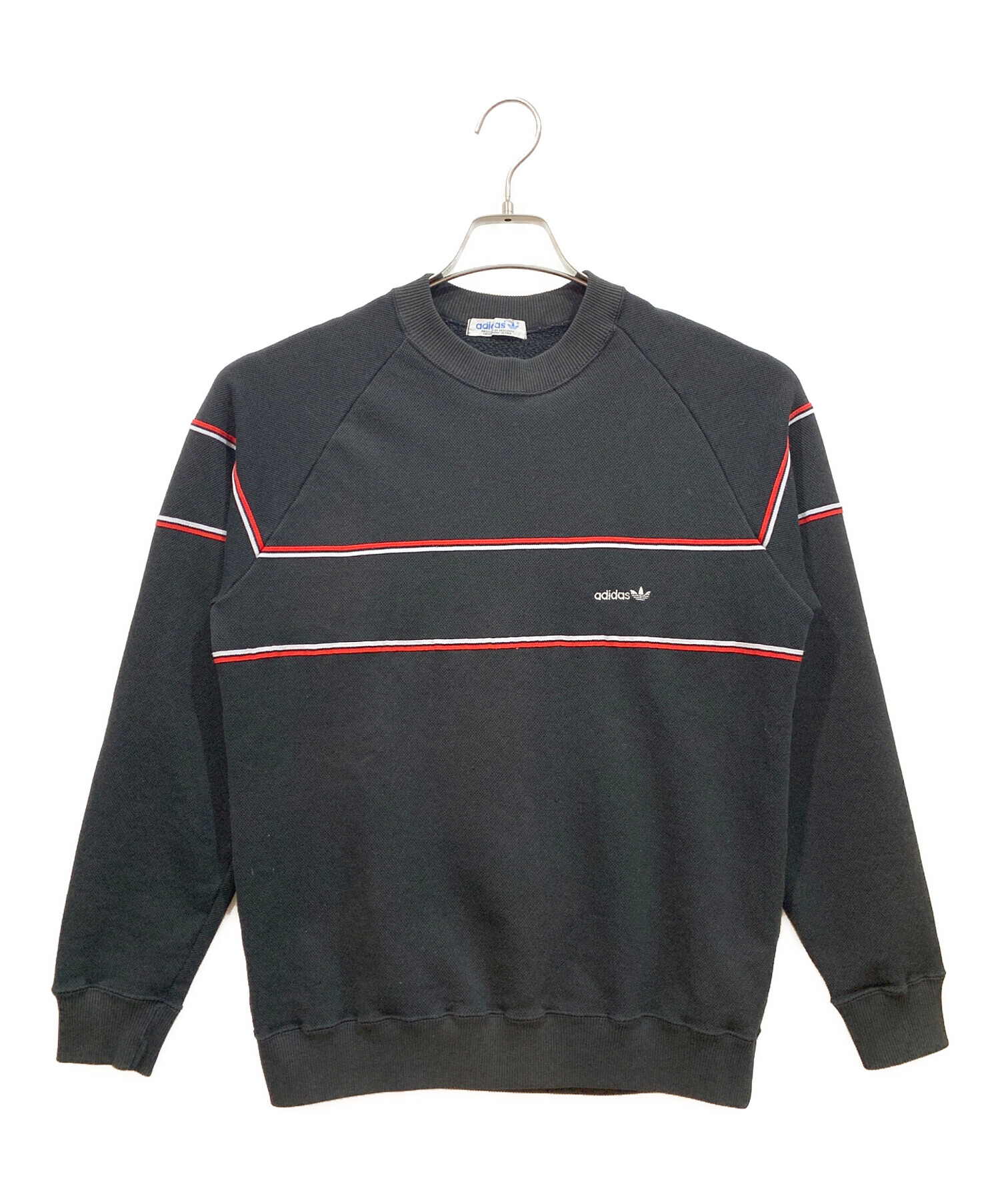  アディダス スウェット L 黒 【古着】【中古】【送料無料】 中古・古着通販】adidas (アディダス) スウェット ブラック サイズ:L