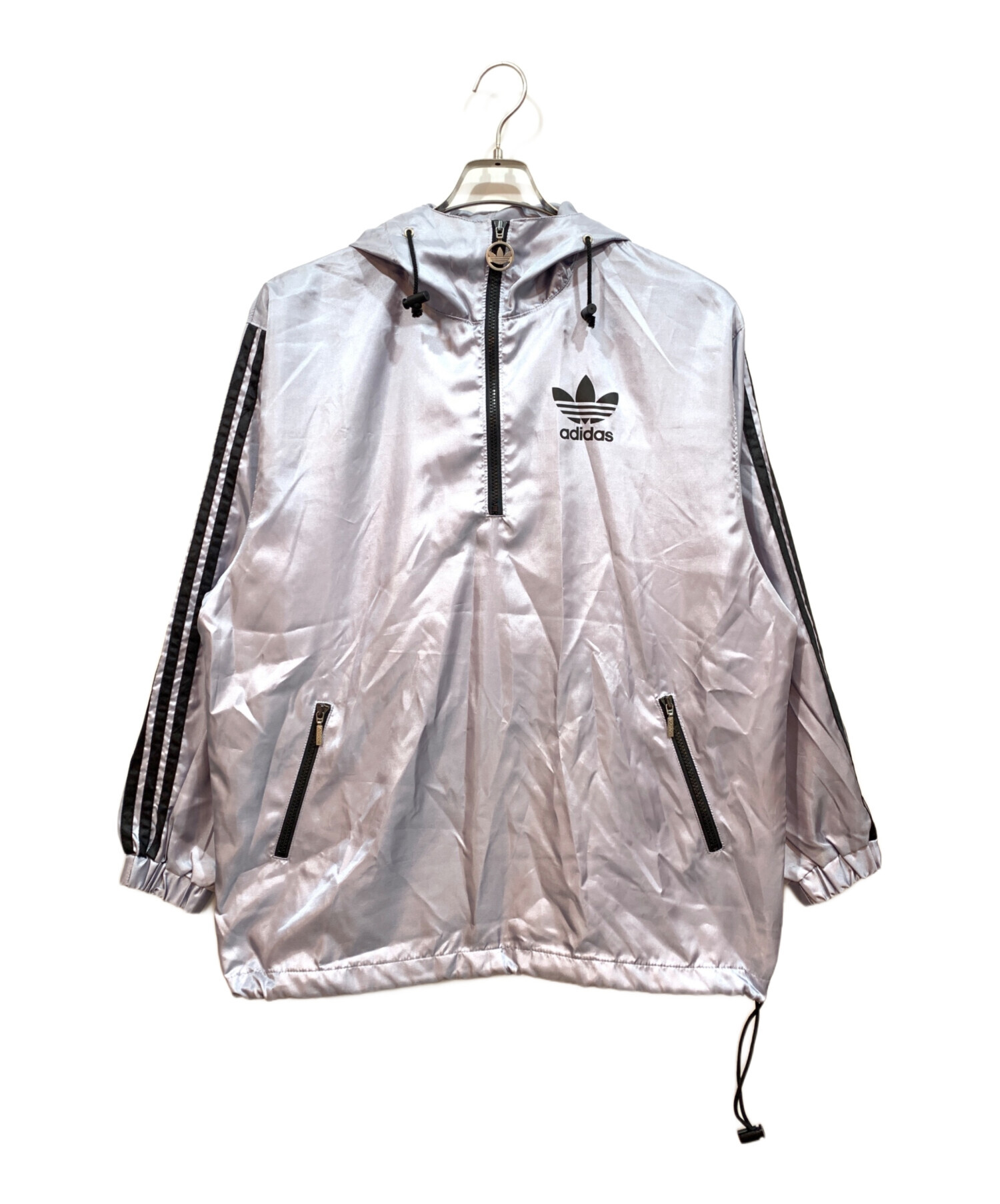 中古・古着通販】adidas (アディダス) ナイロンジャケット グレー