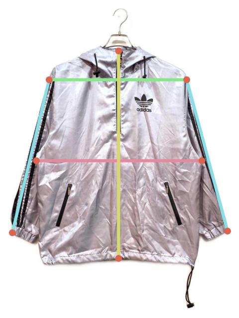 中古・古着通販】adidas (アディダス) ナイロンジャケット グレー