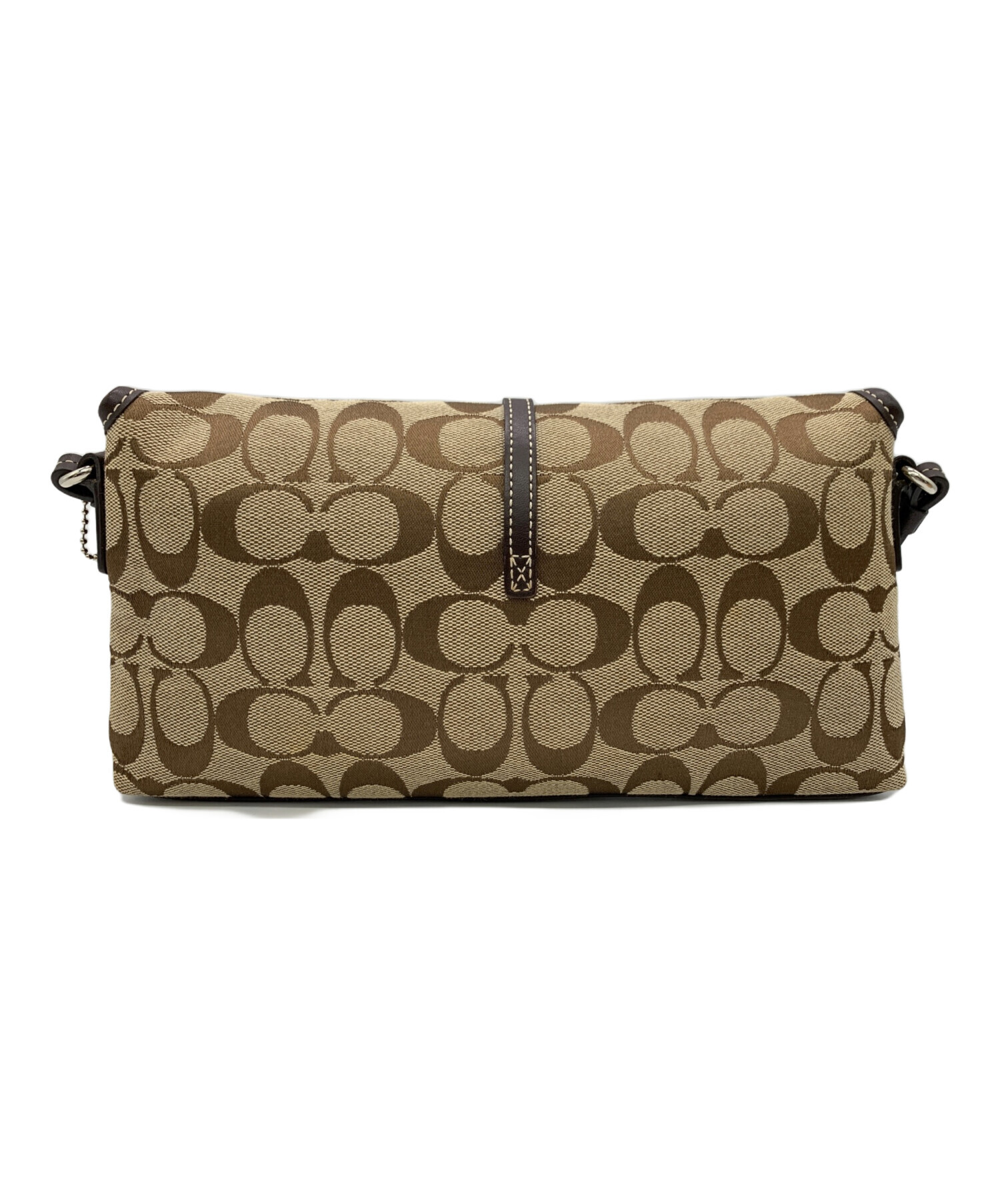 中古・古着通販】COACH (コーチ) ショルダーバッグ ベージュ｜ブランド 