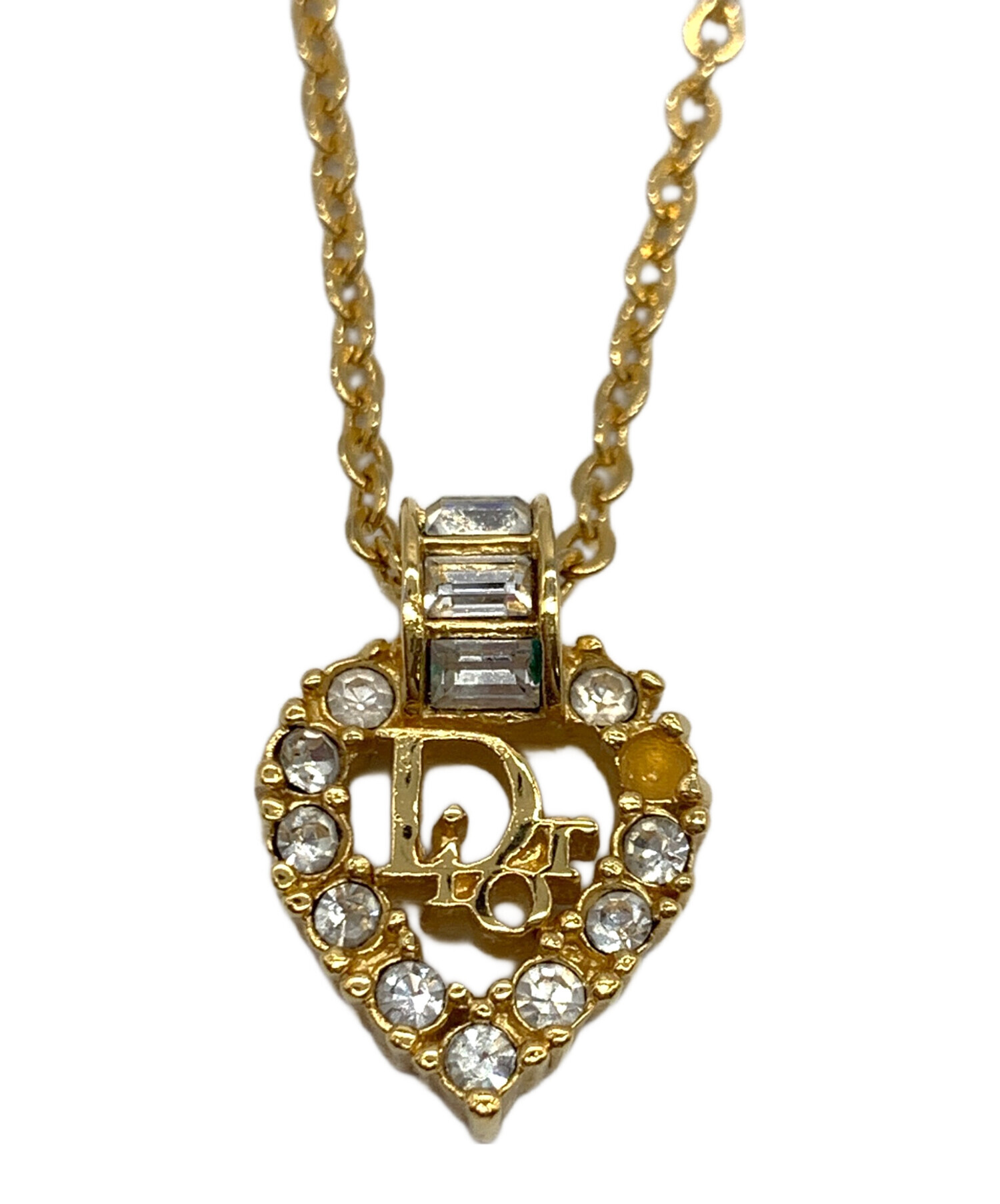 Dior ネックレス ゴールドカラー 中古・古着通販】Christian Dior (クリスチャン ディオール