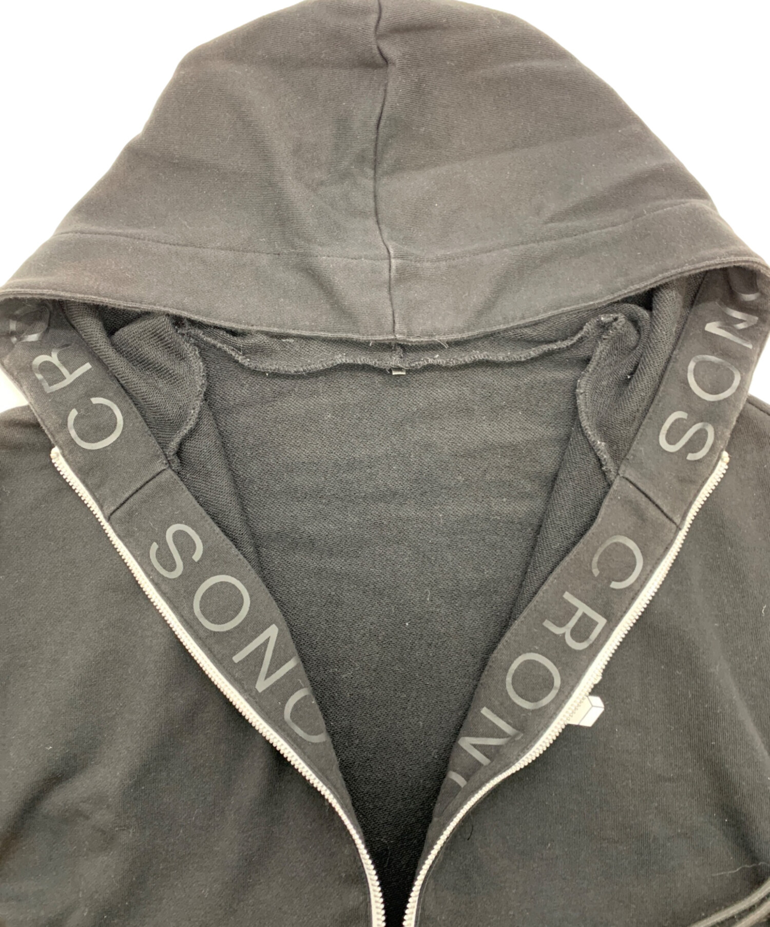 中古・古着通販】CRONOS (クロノス) ジップパーカー ブラック サイズ
