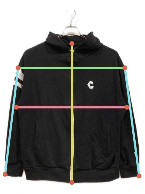 クロノス　ジップパーカー CRONOS Advanced Rash Guard Zip-Up Hoodie【WHITE×BLACK】