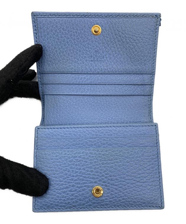 中古・古着通販】GUCCI (グッチ) コンパクトウォレット ブルー