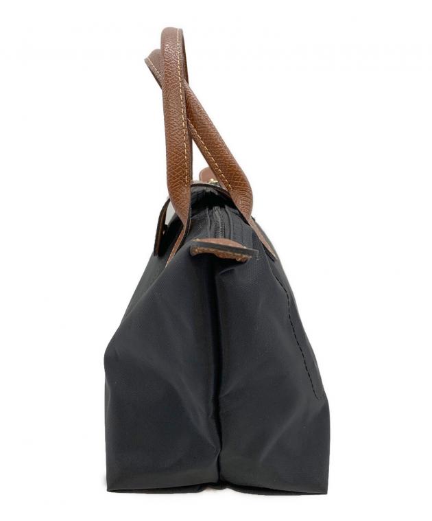 中古・古着通販】LONGCHAMP (ロンシャン) ハンドバッグ ブラック 