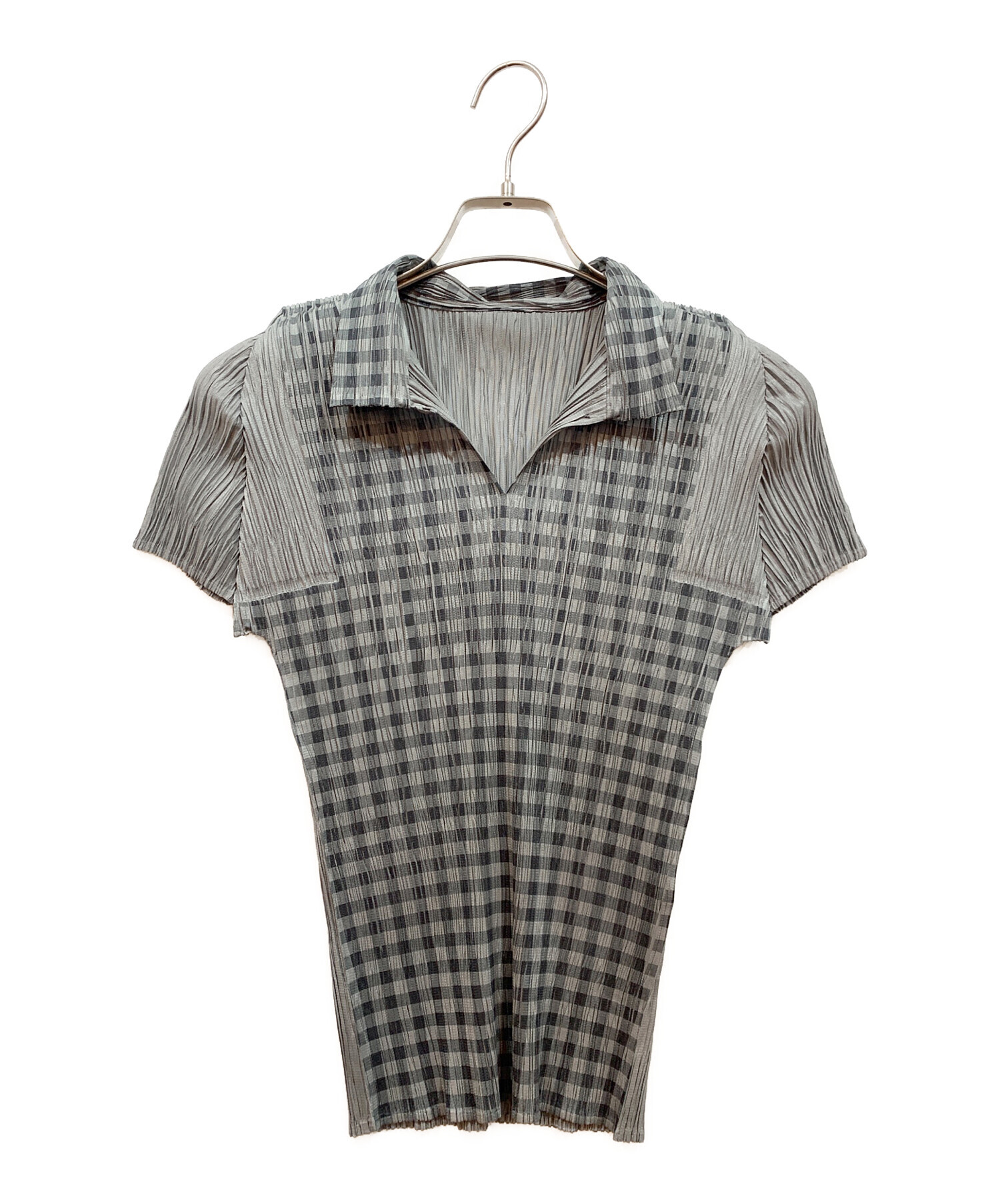 【中古】ancellm ポロシャツ 2 グレー 中古・古着通販】ANCELLM (アンセルム) ポロシャツ / S/S POLO SHIRT