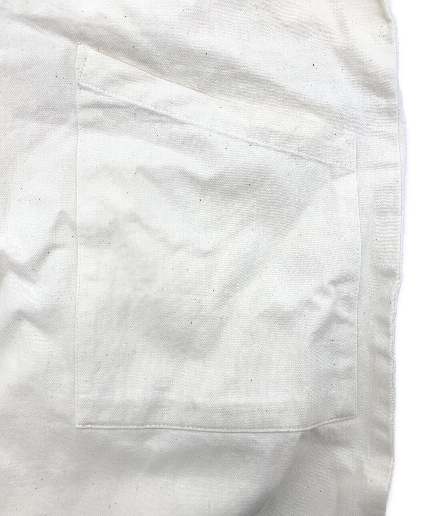 中古・古着通販】KAGURE (カグレ) ライトデニムサロペット アイボリー 