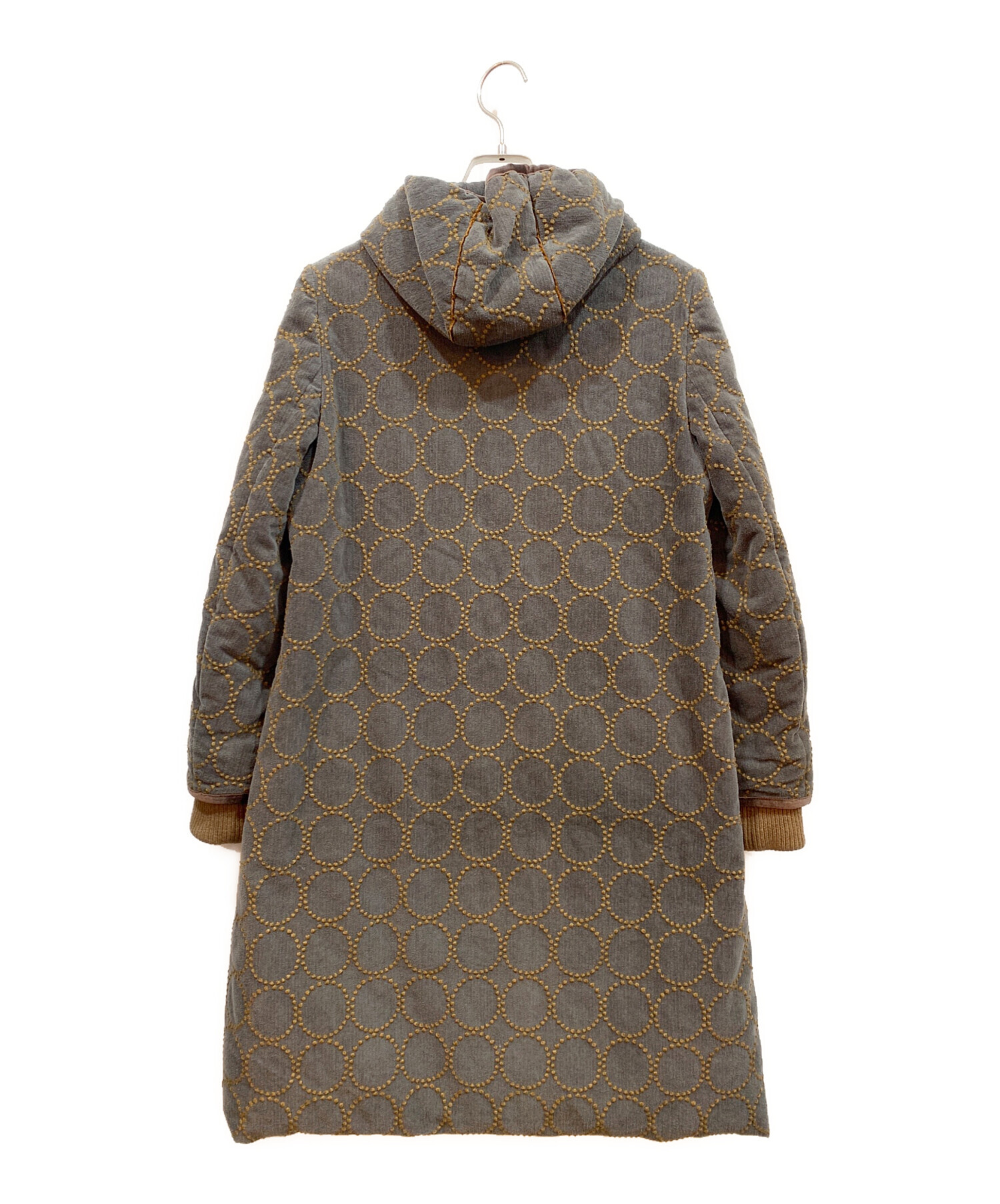 未使用 タグ付き ミナペルホネン タンバリン フーデッドコート ベージュ 中古・古着通販】mina perhonen (ミナ ペルホネン) タンバリン