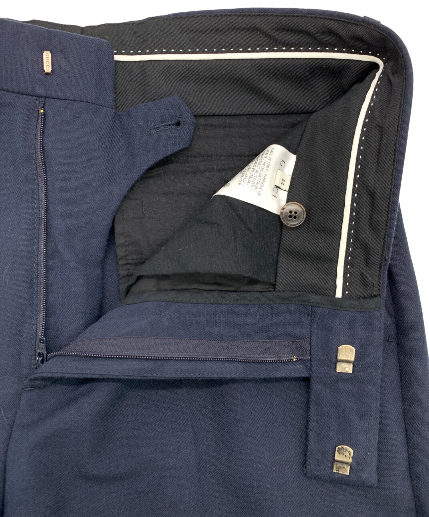 GUCCI ネイビー ストライプパンツ GUCCI - GUCCI ネイビー トラックパンツ Sサイズの通販 by TOKYO