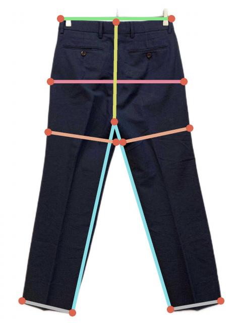 O*O様 GUCCI グッチ スラックス 44 中古・古着通販】GUCCI (グッチ) スラックス ネイビー サイズ:44