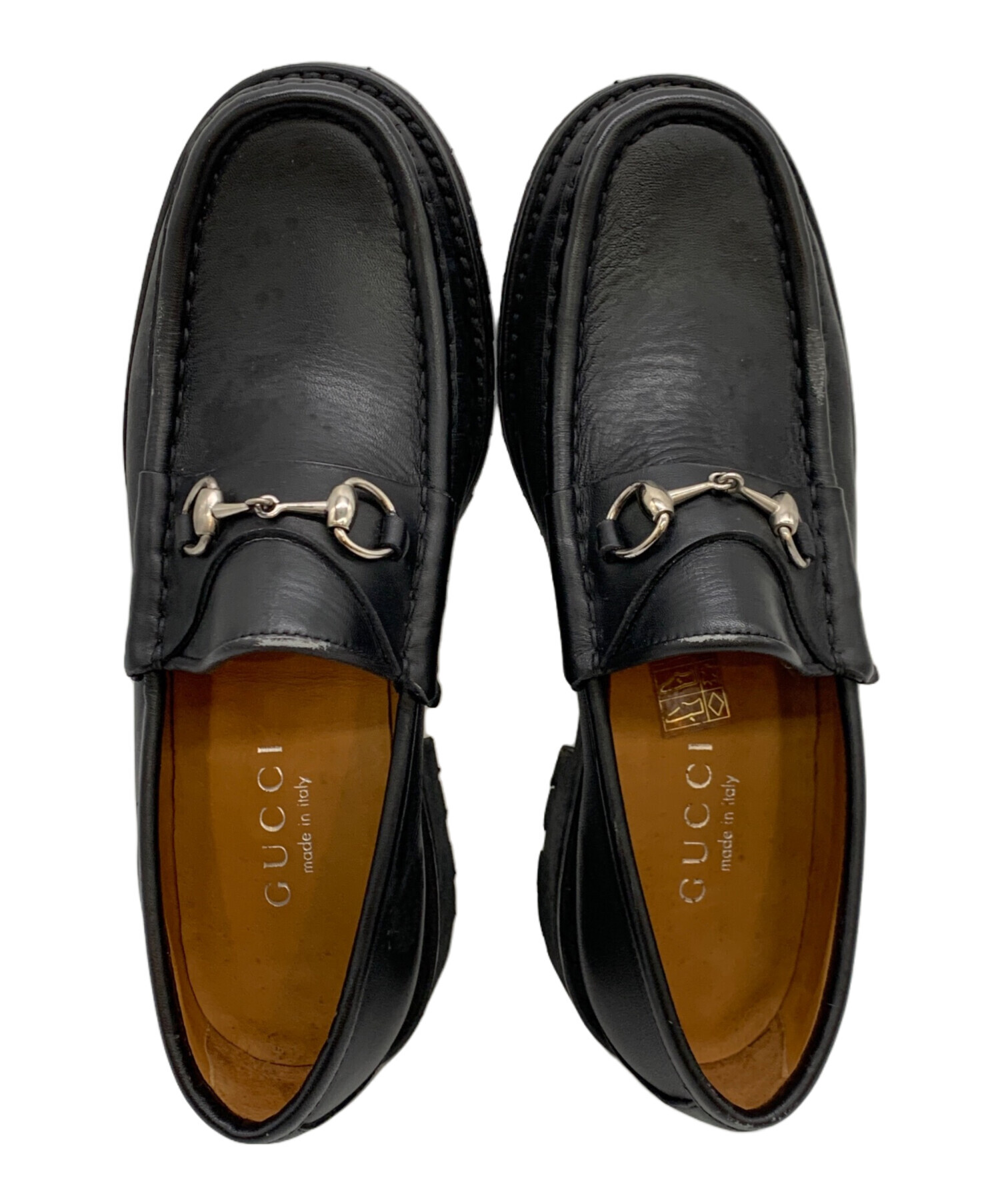中古・古着通販】GUCCI (グッチ) ビットローファー ブラック サイズ:36