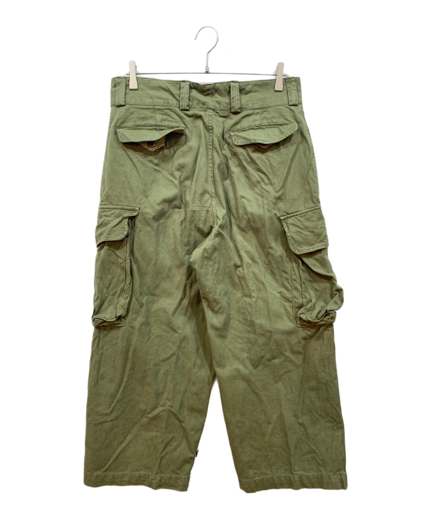 中古・古着通販】French Army (フランス軍) ミリタリーパンツ グリーン