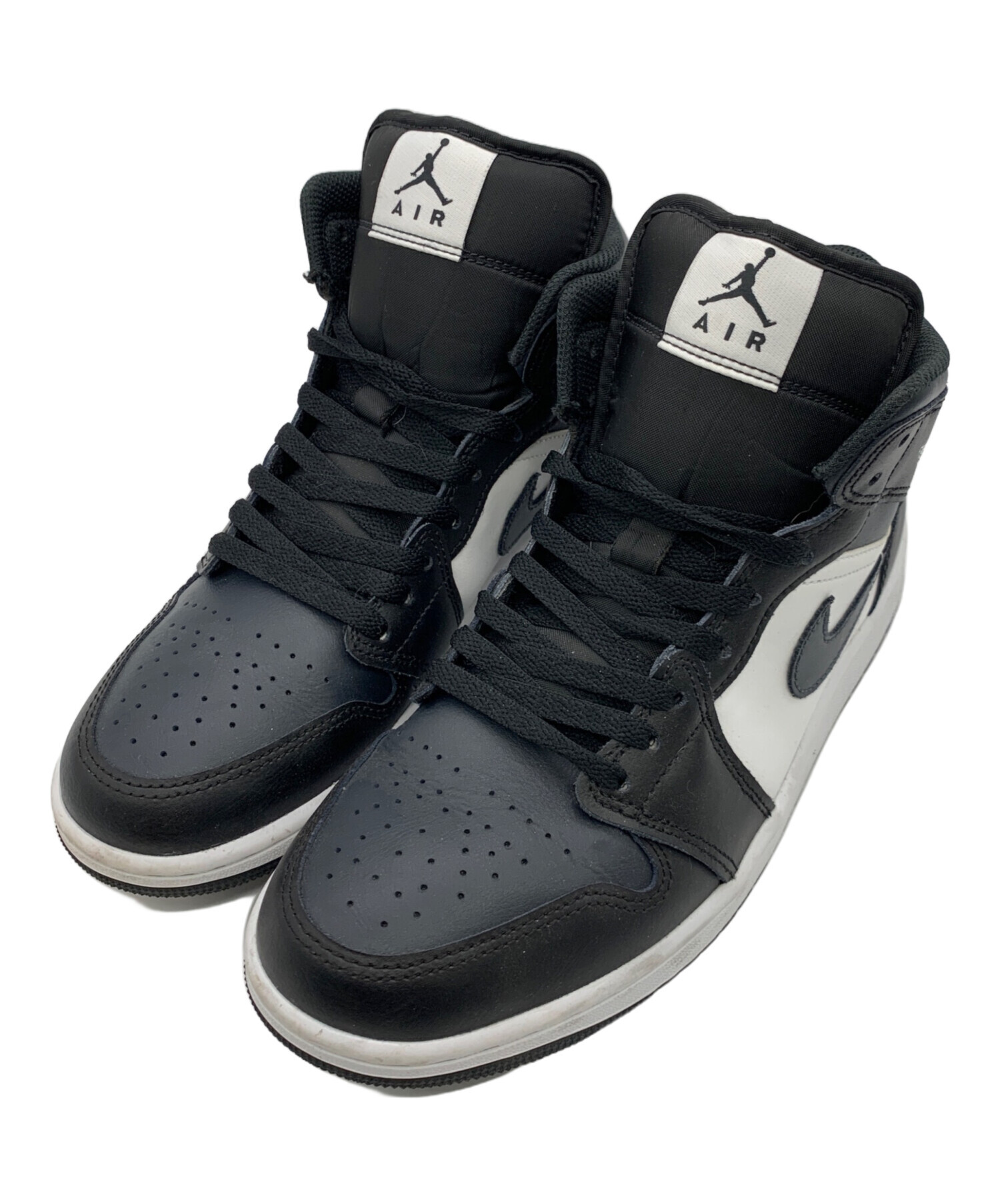 中古・古着通販】NIKE (ナイキ) Air Jordan 1 Mid Black/Summit White 