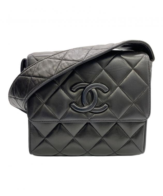 断捨離 CHANEL シャネル ショルダーバッグ 中古・古着通販】CHANEL (シャネル) ショルダーバッグ ブラック