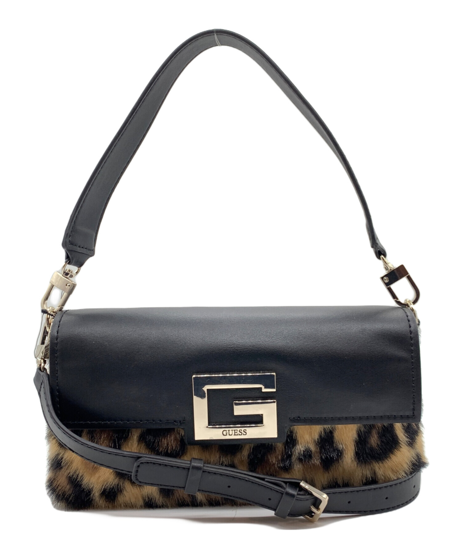 中古・古着通販】GUESS (ゲス) 2WAYバッグ ベージュ×ブラック