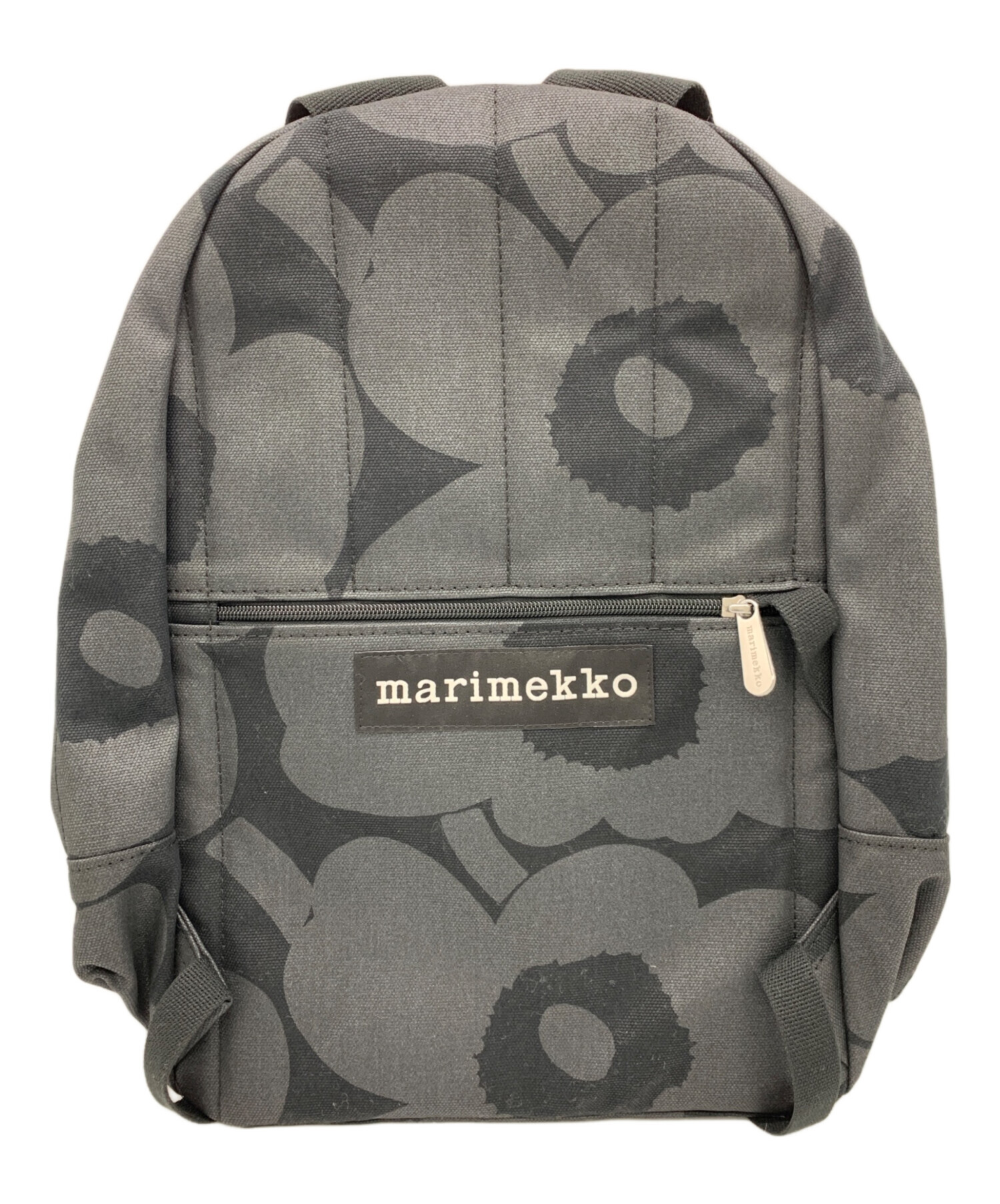 未使用　タグ付　marimekko　　コラボ　リュック　バックパック 中古・古着通販】marimekko (マリメッコ) リュック ブラック｜ブランド