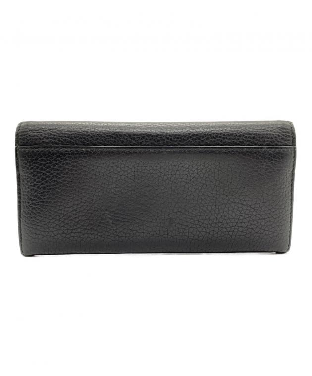 【ほぼ新品。未使用】長財布 GUCCI グッチ 中古・古着通販】GUCCI (グッチ) 長財布 ブラック｜ブランド・古着通販