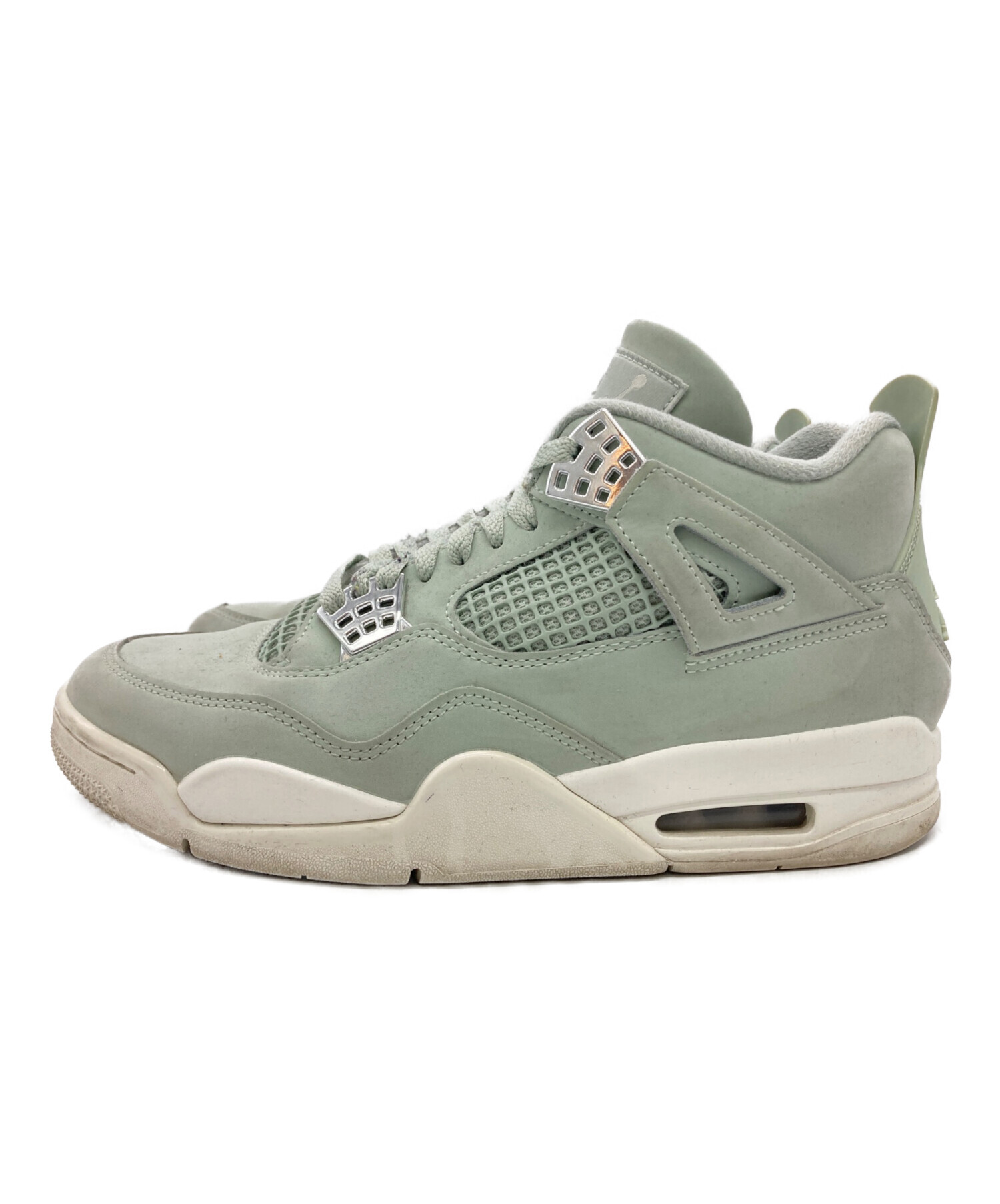 中古・古着通販】NIKE (ナイキ) AIR JORDAN 4 RETRO グリーン×ホワイト 