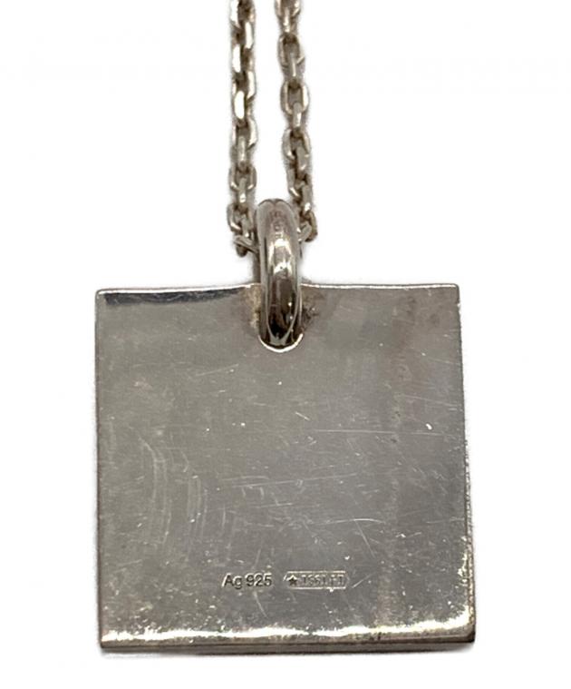 中古・古着通販】GUCCI (グッチ) スクエアプレートネックレス