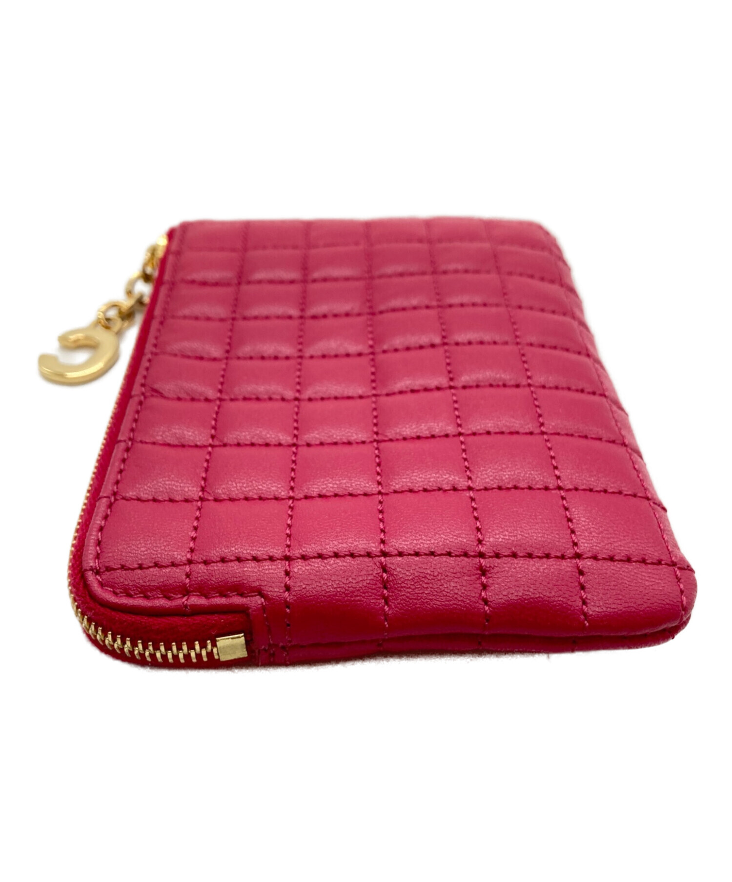 ✨Sランク✨　CELINE ケース　カードケース　キルティング　Cチャーム 中古・古着通販】CELINE (セリーヌ) Cチャーム コイン&カードポーチ