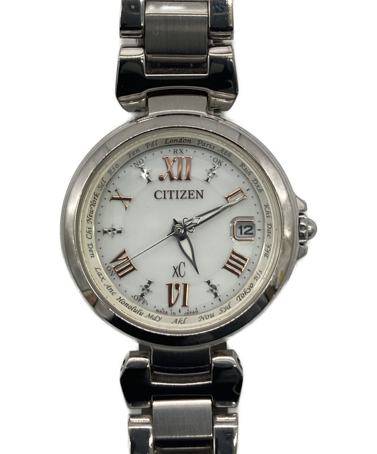 中古・古着通販】CITIZEN (シチズン) 腕時計 ホワイト｜ブランド・古着