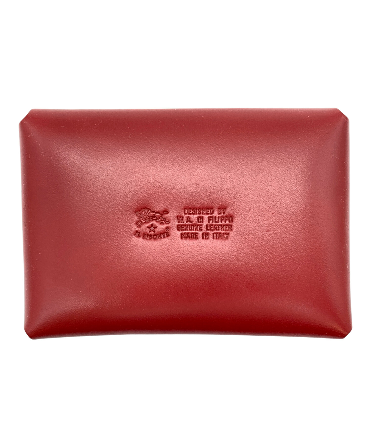【新品未使用】イルビゾンテ　ケース 中古・古着通販】IL BISONTE (イル ビゾンテ) カードケース レッド