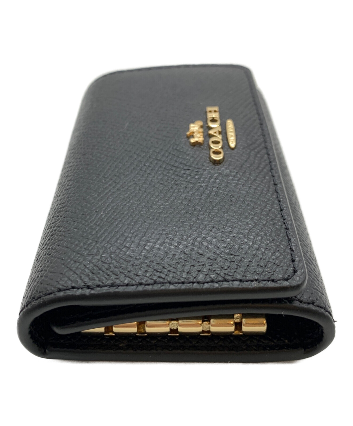【新品】COACH5連キーケース ショッパー ギフトレシート付き 中古・古着通販】COACH (コーチ) 5連キーケース ブラック｜ブランド