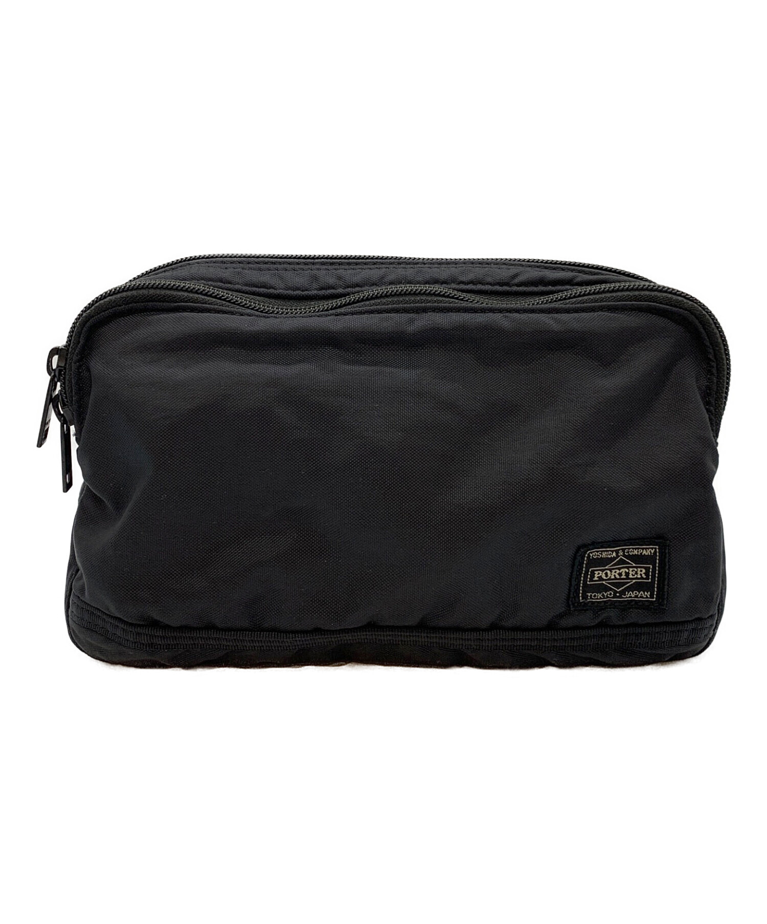 中古・古着通販】PORTER (ポーター) ウエストバッグ ブラック