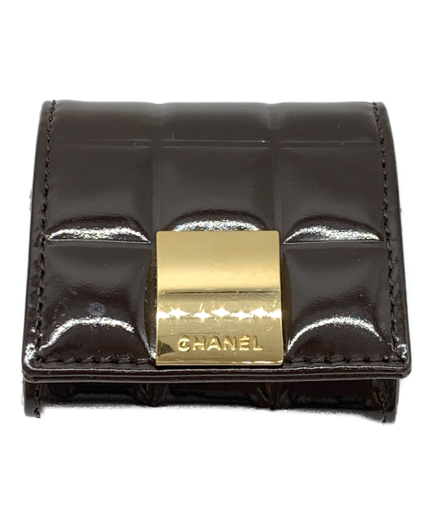 中古・古着通販】CHANEL (シャネル) コインケース チョコバー ブラウン