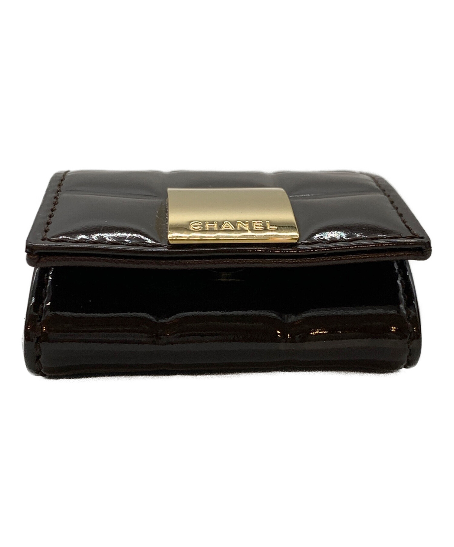 中古・古着通販】CHANEL (シャネル) コインケース チョコバー ブラウン