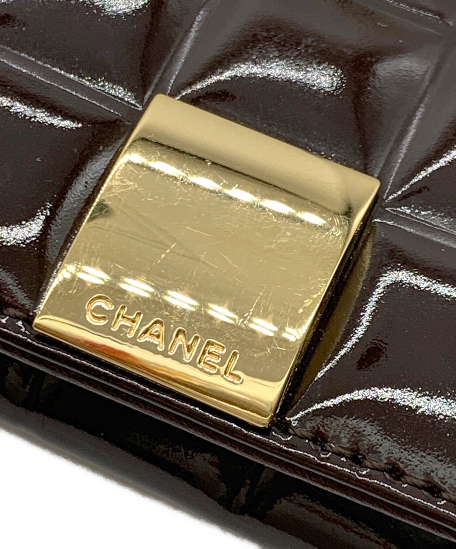 中古・古着通販】CHANEL (シャネル) コインケース チョコバー ブラウン
