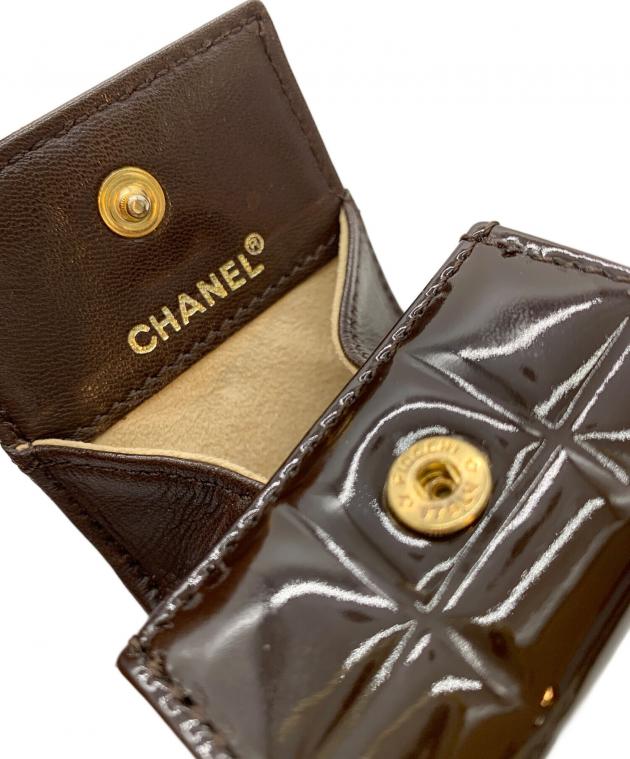 中古・古着通販】CHANEL (シャネル) コインケース チョコバー ブラウン
