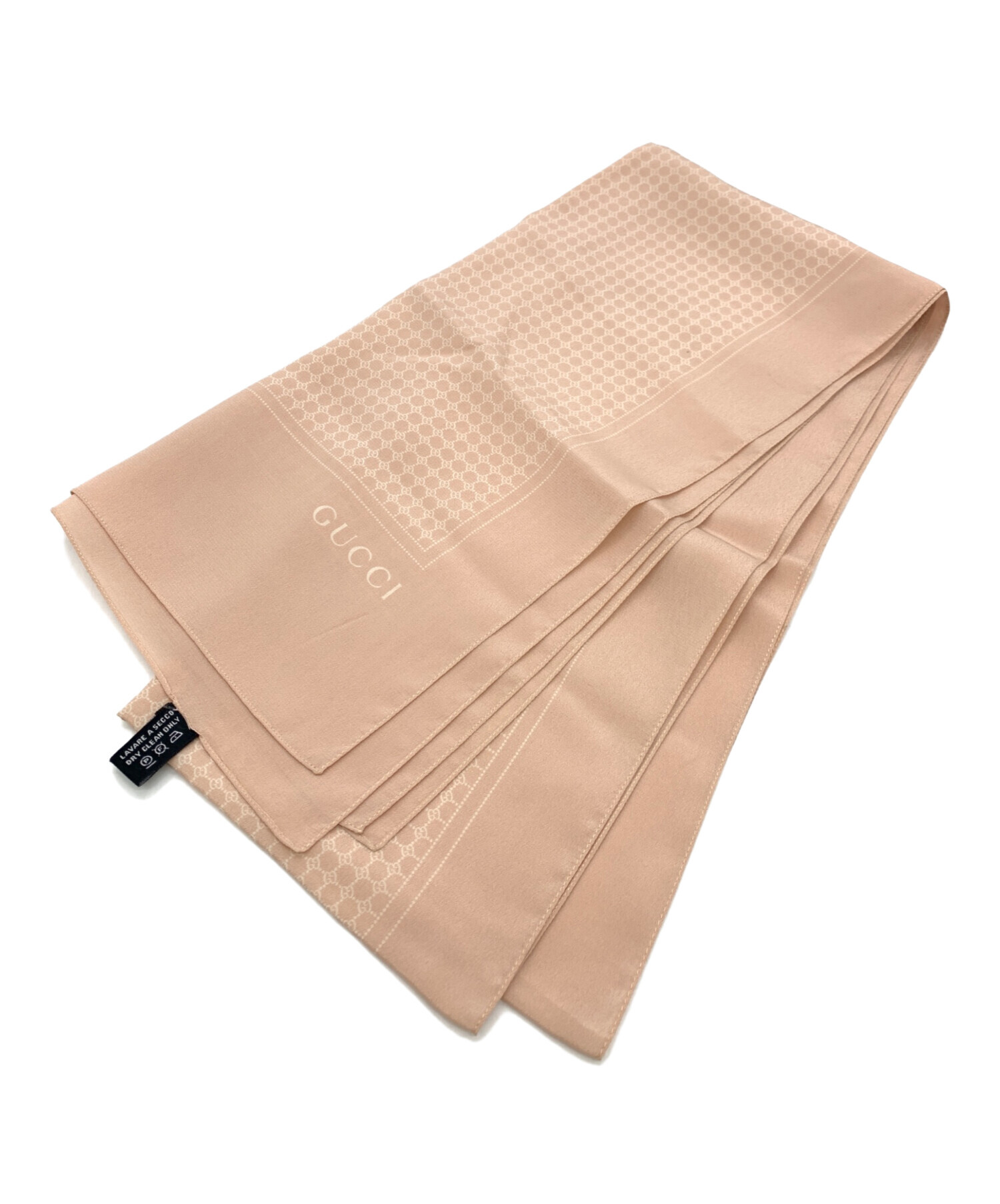中古・古着通販】GUCCI (グッチ) シルクスカーフ ピンク｜ブランド