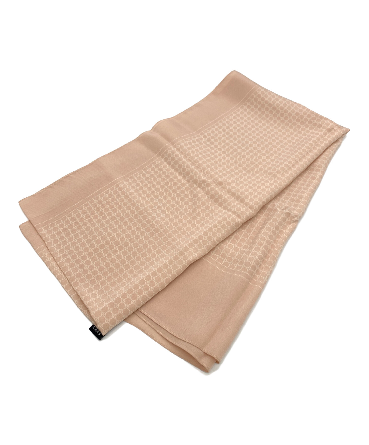 美品【GUCCI】ピンクシルク スカーフ 90x90 cm 中古・古着通販】GUCCI (グッチ) シルクスカーフ ピンク｜ブランド