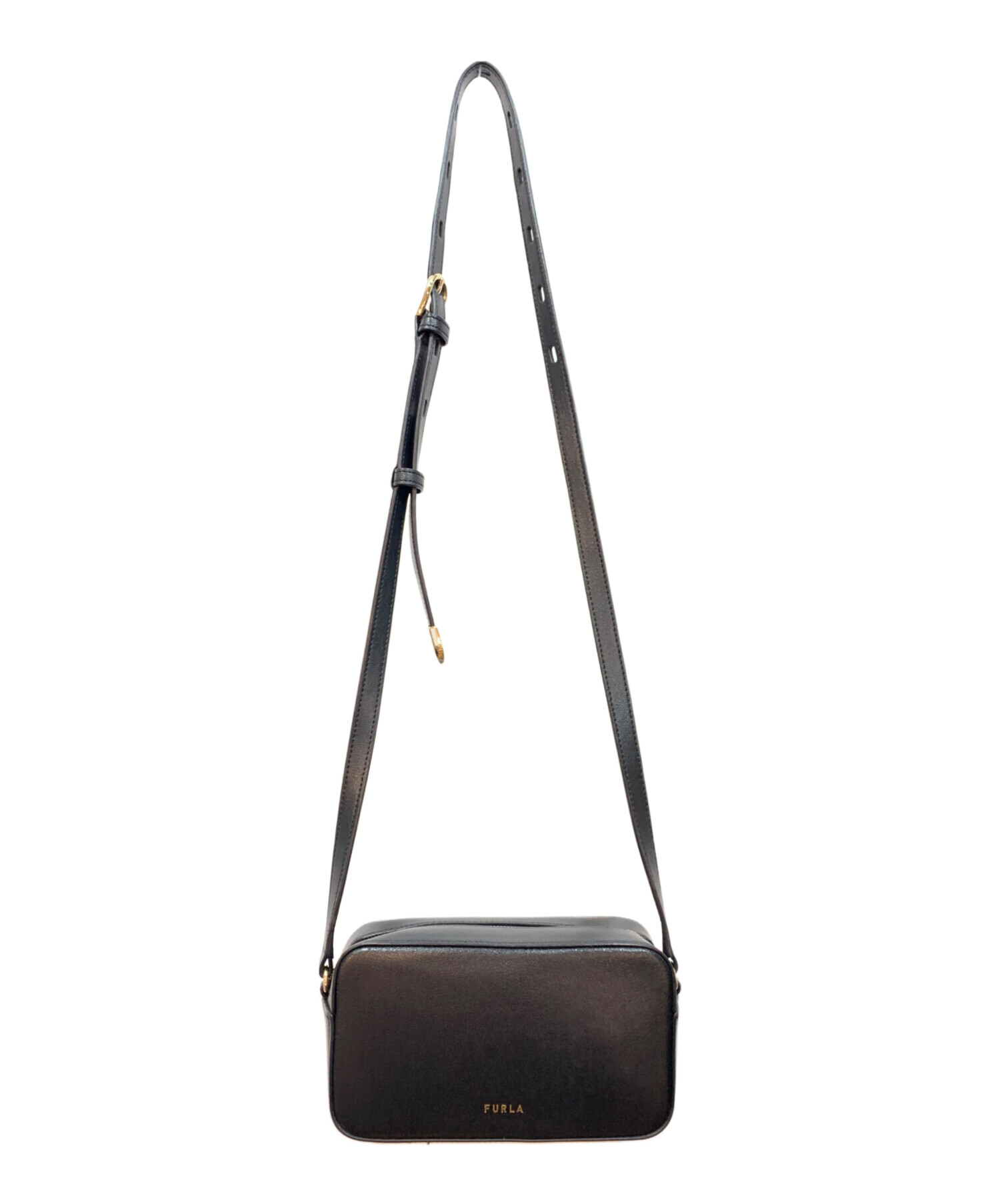 中古・古着通販】FURLA (フルラ) ミニクロスボディバッグ ブラック