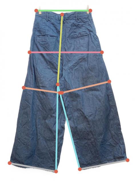 中古・古着通販】SOSHIOTSUKI (ソウシ オオツキ) デニムワイドパンツ