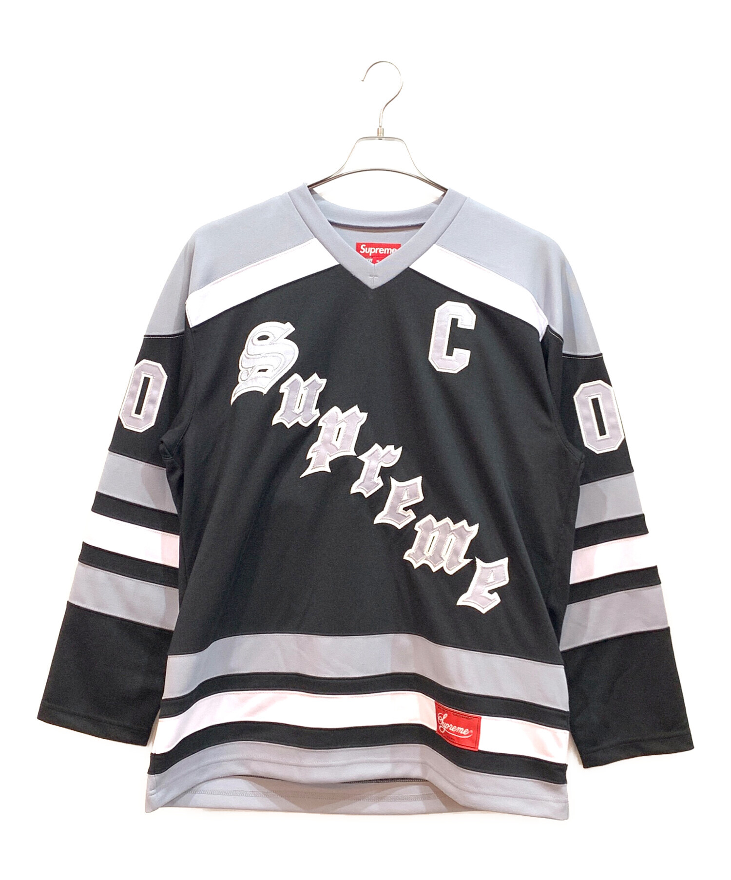 中古・古着通販】SUPREME (シュプリーム) ホッケーシャツ ブラック