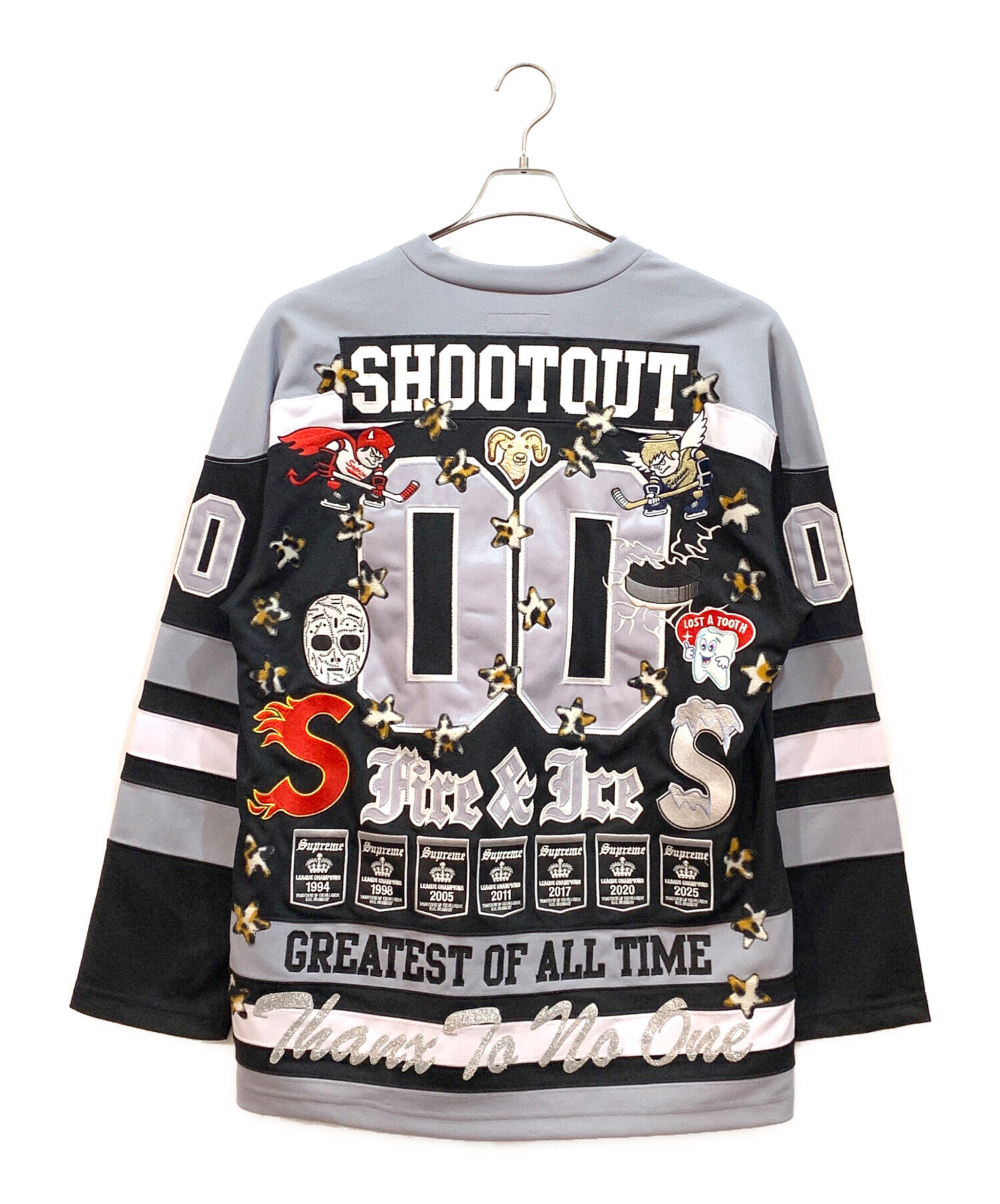 supreme ホッケーシャツ 中古・古着通販】SUPREME (シュプリーム) ホッケーシャツ ブラック